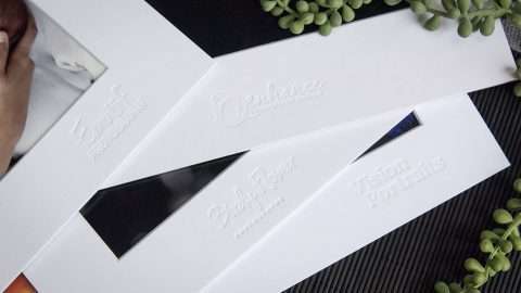 Logo Branding on White Traditional Mats (Plain Style)