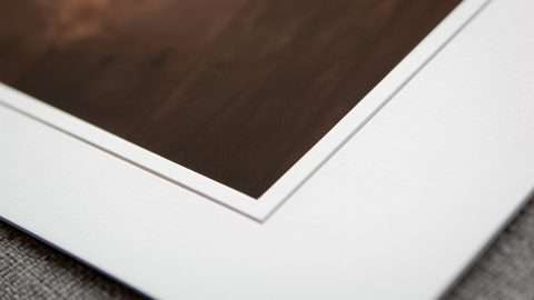 Traditional White Mat with a VGroove Style