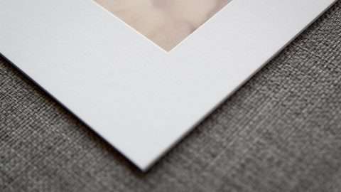 Traditional White Mat with a Plain Style
