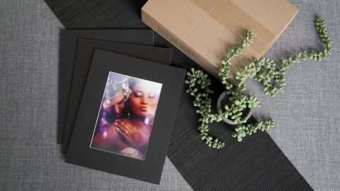 Traditional Black Mats available to be purchased in packs of 25