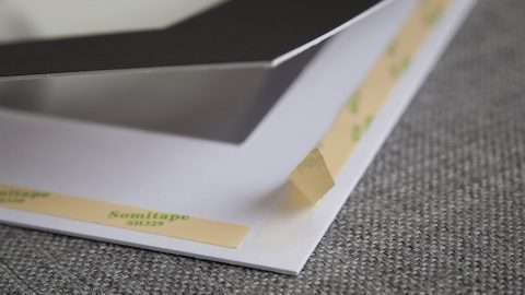 Self-Assemble Mats come pre-taped with Double-Sided Adhesive ready for you to seal