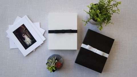 Available in White or Black Lizard textured finishes