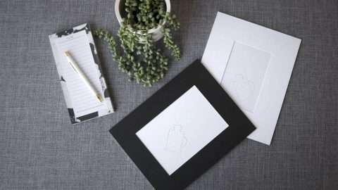 Standing Mats are available in White and Black