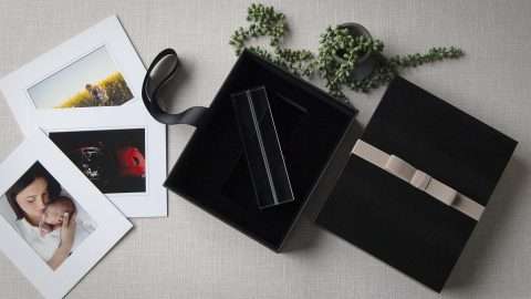 An optional Acrylic Mat Holder Foam Insert within an 8x10 Box