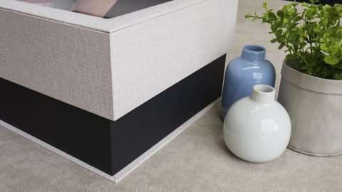 Designed with a lift-off lid which fully overlaps and encloses the base
