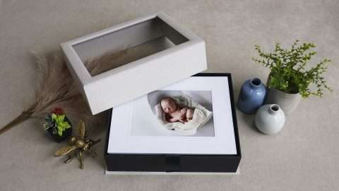 Holds up to 30 matted prints
