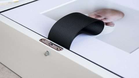 Featuring a black lift-out ribbon to assist with removing Mats
