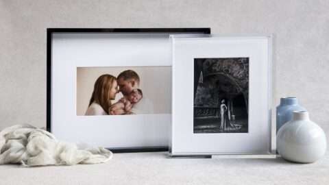 Black and Clear Acrylic Edge Frame